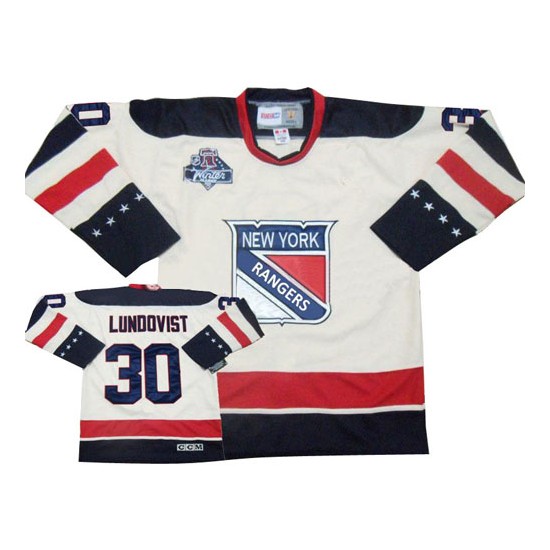 Adult Authentic New York Rangers Henrik Lundqvist White Official Adidas  Jersey
