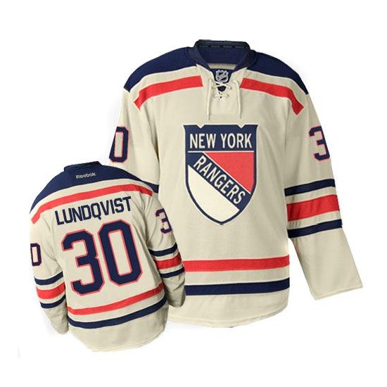 Reebok Authentic Henrik Lundqvist New York Rangers NHL Hockey Jersey Blue 52
