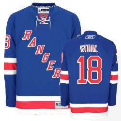 New York Rangers No18 Marc Staal Royal Blue Home USA Flag Jersey