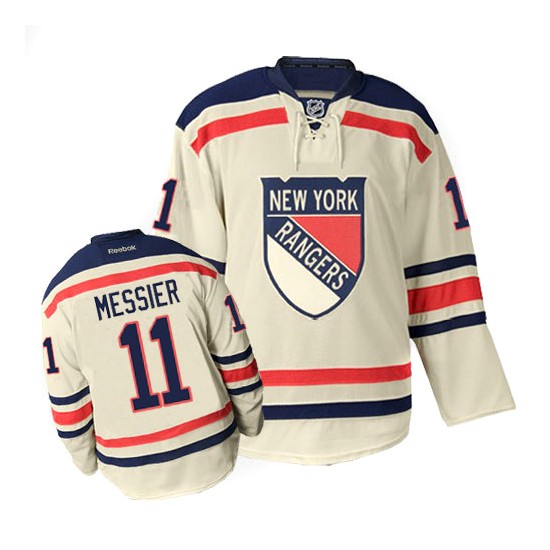 New York Rangers No11 Mark Messier Navy Blue 2018 Winter Classic Jersey