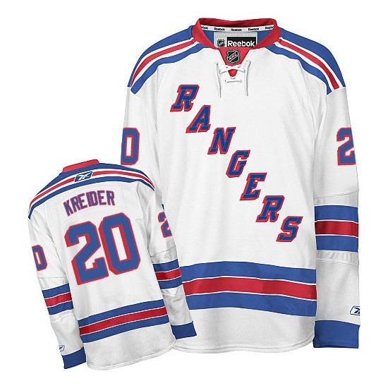 New York Rangers Fanatics Authentic Team-Issued White/Reebok Jersey - Size  58+