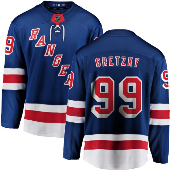 Fanatics Branded Wayne Gretzky New York Rangers Men's Breakaway Home Jersey  - Blue