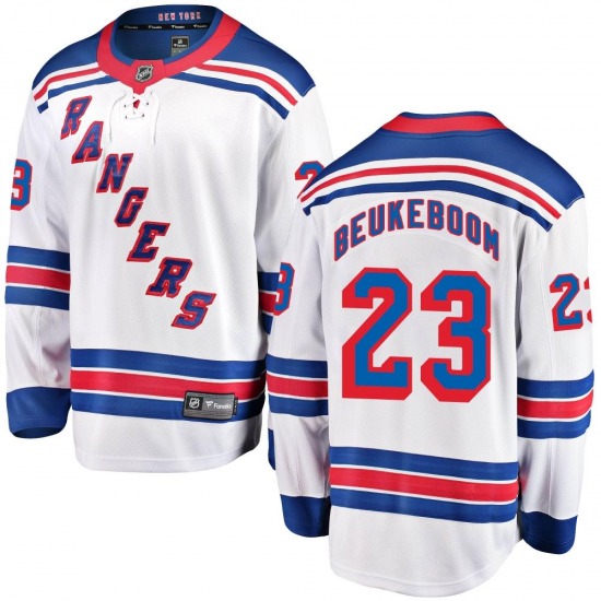 Adult Authentic New York Rangers Jeff Beukeboom White Official Adidas Jersey