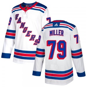 K'Andre Miller White New York Rangers Game-Used #79 Round 1 Jersey