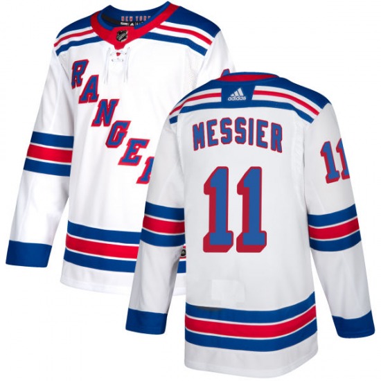 Women's Authentic New York Rangers Mark Messier White Away Official Reebok  Jersey