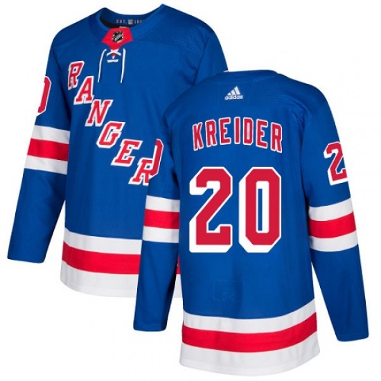 Youth Authentic New York Rangers Chris Kreider Royal Blue Home Official